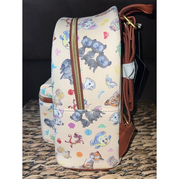 Disney Loungefly Princess Sidekicks Mini Backpack Pascal Meeko - Picture 2 of 5